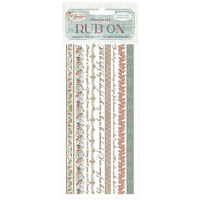 Rub - on - Venice City of Art - Stripes - 1 - Stamperia - Tidformera