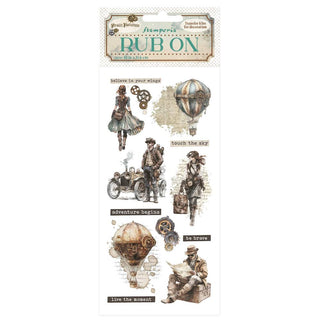 Rub - on - Voyages Fantastiques - Explorers - 1 - Stamperia - Tidformera