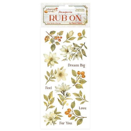 Rub - on - Whispering Woods - Magnolia - 1 - Stamperia - Tidformera