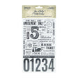 Rub-ons Idea-ology Remnant Rubs - Eccentric - 1 - Tim Holtz - Tidformera