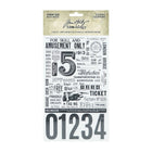 Rub-ons Idea-ology Remnant Rubs - Eccentric - 1 - Tim Holtz - Tidformera