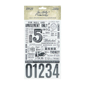 Rub-ons Idea-ology Remnant Rubs - Eccentric - 1 - Tim Holtz - Tidformera