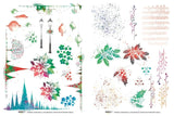 Rub - ons Transfer Set - Vintage Christmas - 2 - Arden Creative Studio - Tidformera