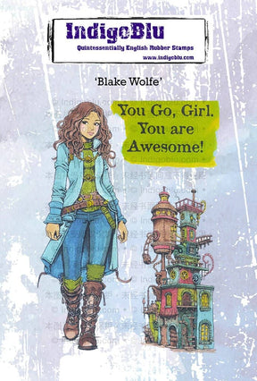 Rubber Stamps - Blake Wolfe A6 - 1 - IndigoBlu - Tidformera