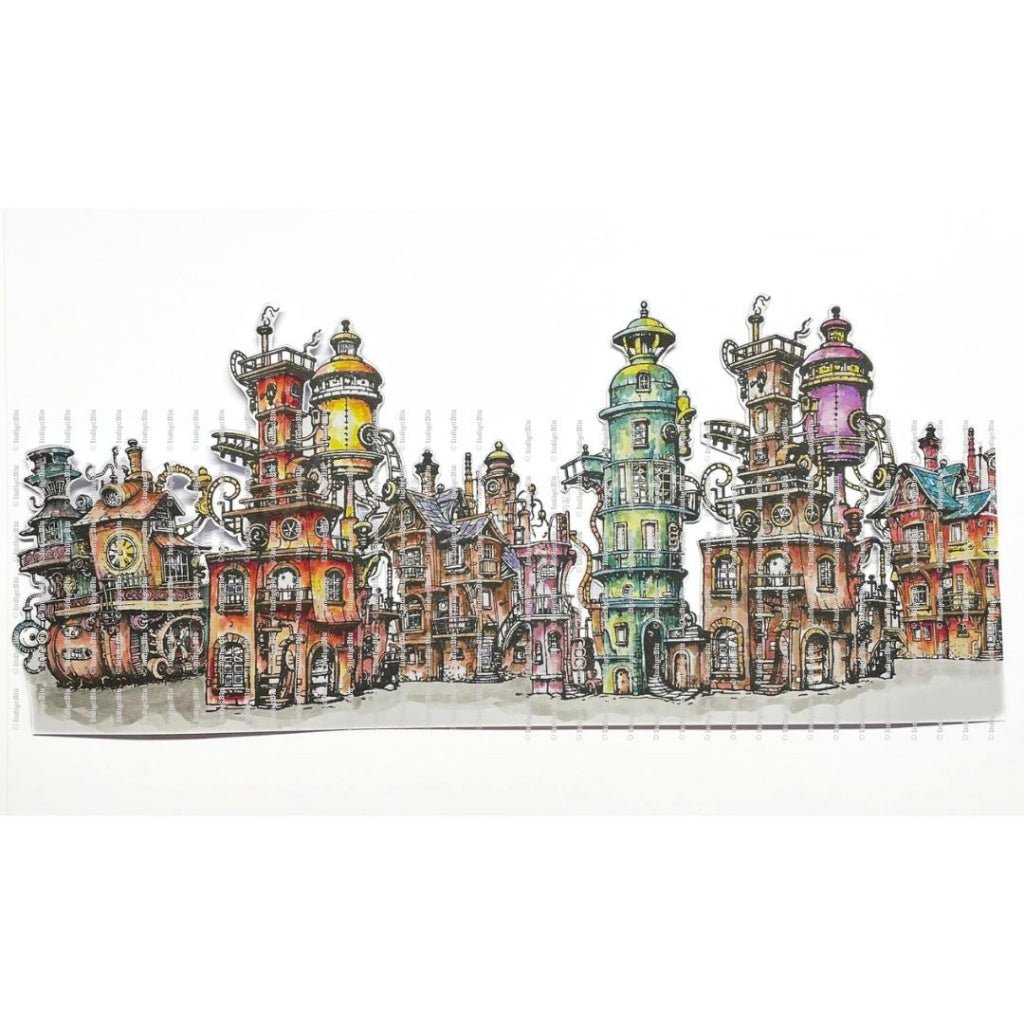 Rubber Stamps - Collectors Edition no.65 - Clockwork Cottage - 3 - IndigoBlu - Tidformera