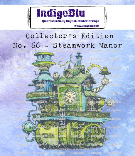 Rubber Stamps - Collectors Edition no.66 - Steamwork Manor - 1 - IndigoBlu - Tidformera