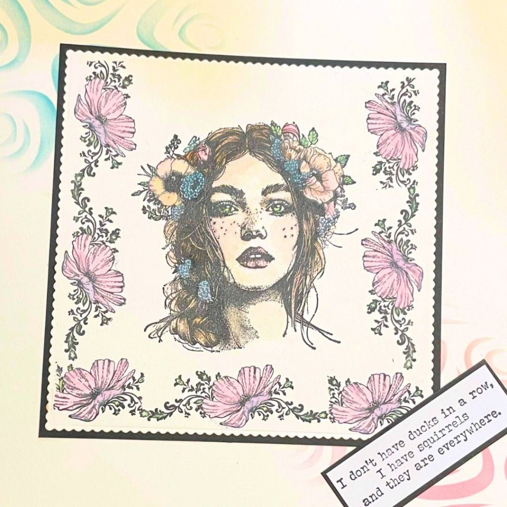 Rubber Stamps - Flora A6 - IndigoBlu - Tidformera