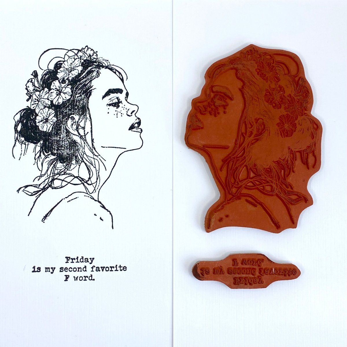 Rubber Stamps - Florence A6 - IndigoBlu - Tidformera