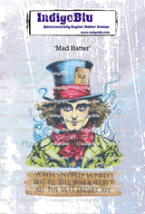 Rubber Stamps - Mad Hatter A6 - 1 - IndigoBlu - Tidformera