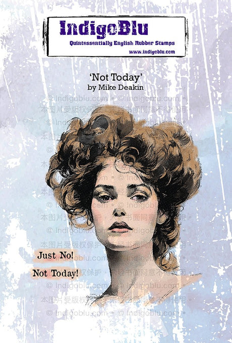 Rubber Stamps - Not Today A6 - 1 - IndigoBlu - Tidformera