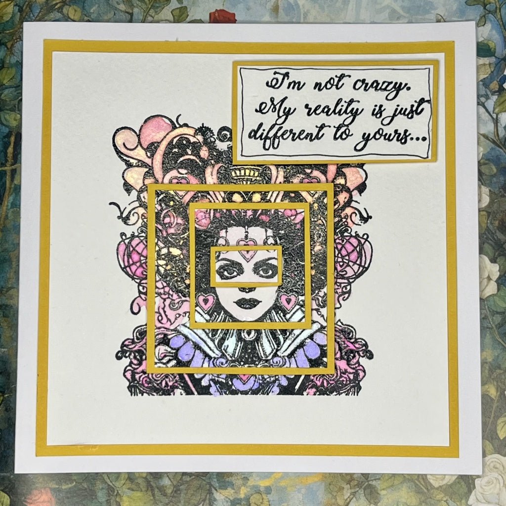 Rubber Stamps - Queen of Hearts A6 - IndigoBlu - Tidformera