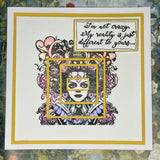 Rubber Stamps - Queen of Hearts A6 - IndigoBlu - Tidformera