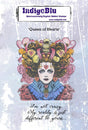 Rubber Stamps - Queen of Hearts A6 - 1 - IndigoBlu - Tidformera