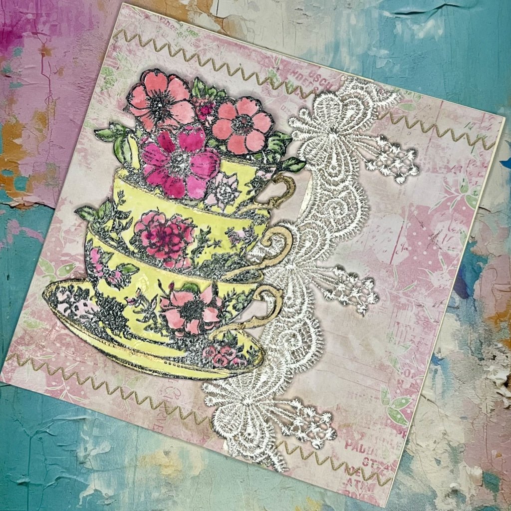 Rubber Stamps - Time for Tea A6 - IndigoBlu - Tidformera