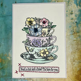 Rubber Stamps - Time for Tea A6 - IndigoBlu - Tidformera