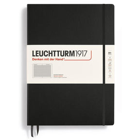 Rutad skrivbok Lt A4+ Master Black - 1 - Leuchtturm1917 - Tidformera