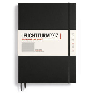 Rutad skrivbok Lt A4+ Master Black - 1 - Leuchtturm1917 - Tidformera