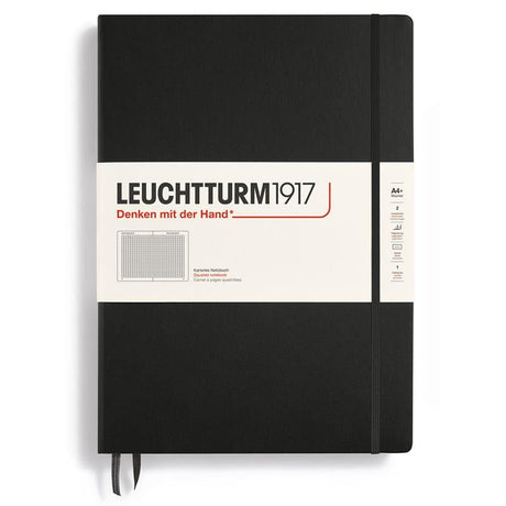 Rutad skrivbok Lt A4+ Master Black - 1 - Leuchtturm1917 - Tidformera