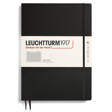 Rutad skrivbok Lt A4+ Slim Black - 1 - Leuchtturm1917 - Tidformera
