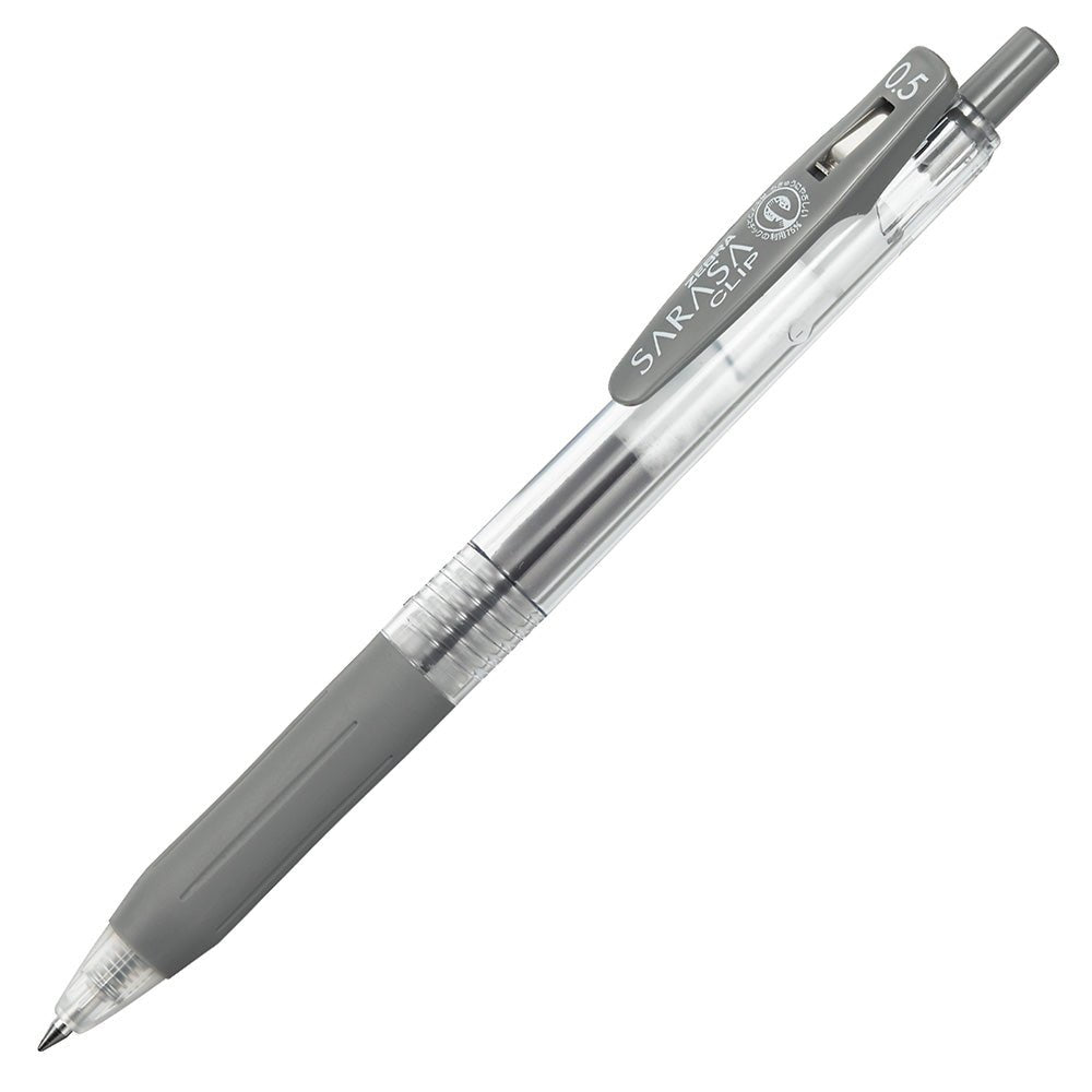 Sarasa Clip 0,5 Gelpenna - Gray - 1 - Zebra - Tidformera