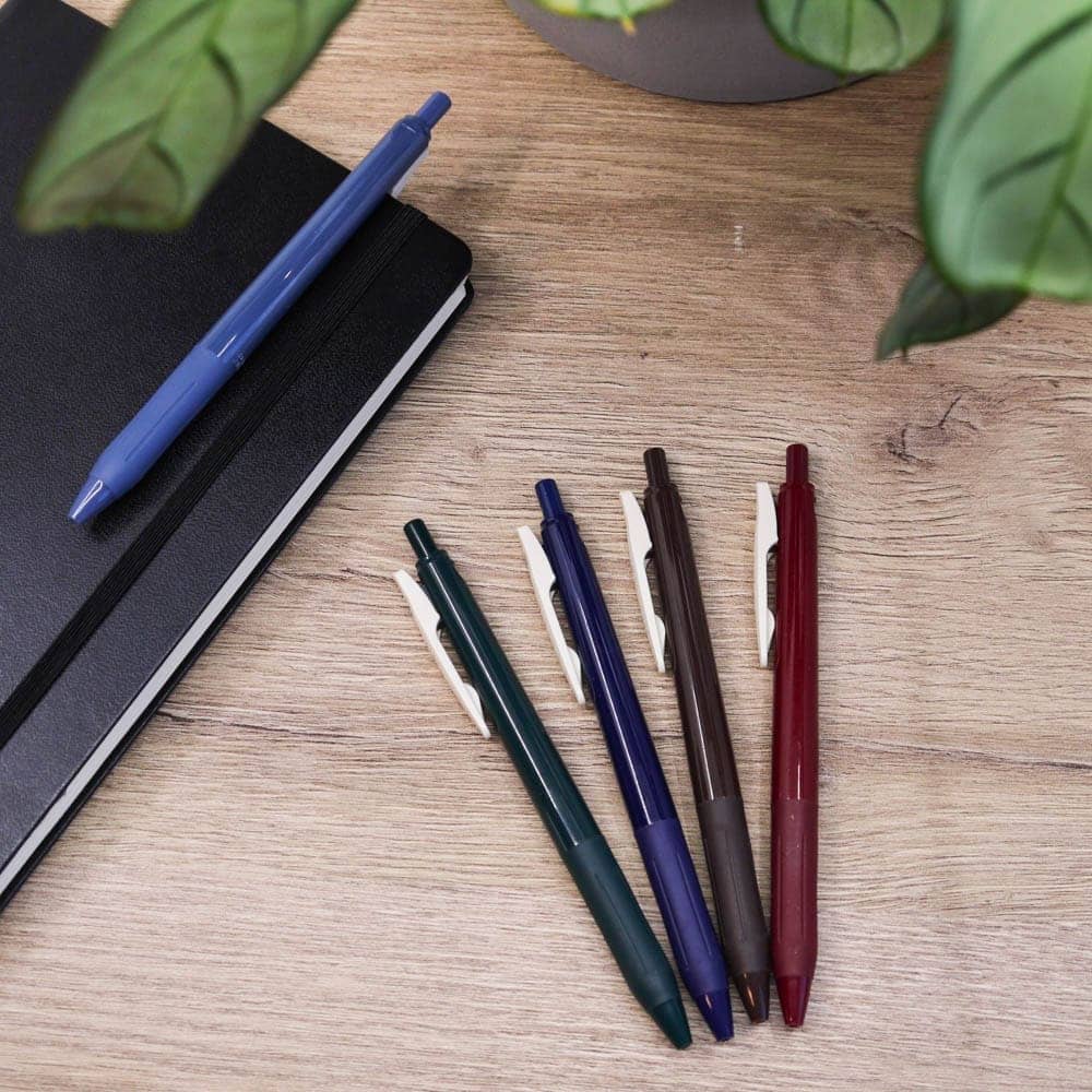 Sarasa Clip Vintage color Set 5 - pack - No.1 - 2 - Zebra - Tidformera