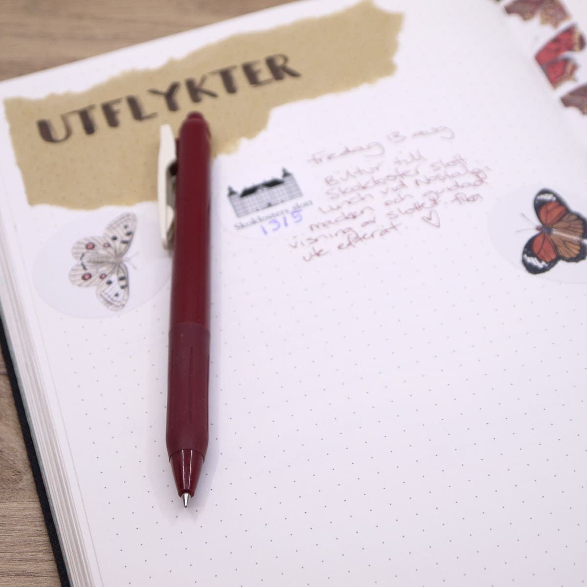 Sarasa Clip Vintage color Set 5 - pack - No.1 - 3 - Zebra - Tidformera