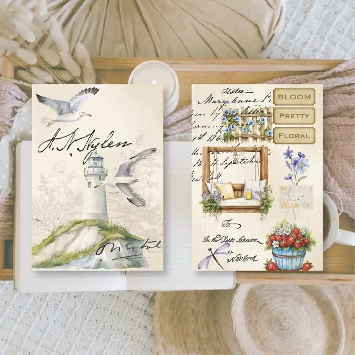 Scrap Paper 7,4 x 10,5 - Scent of Summer - 2 - Plan & Plot Studio - Tidformera