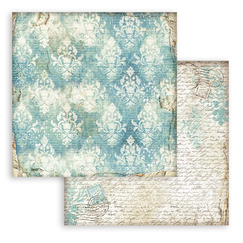 Scrapbookingpapper - Alterego - Backgrounds - Stamperia - Tidformera