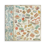 Scrapbookingpapper - Art of Travelling - Maxi Pad - Stamperia - Tidformera