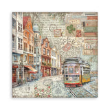 Scrapbookingpapper - Art of Travelling - Maxi Pad - Stamperia - Tidformera