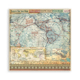 Scrapbookingpapper - Art of Travelling - Maxi Pad - Stamperia - Tidformera