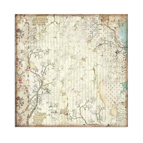 Scrapbookingpapper - Backgrounds - Alice - 11 - Stamperia - Tidformera