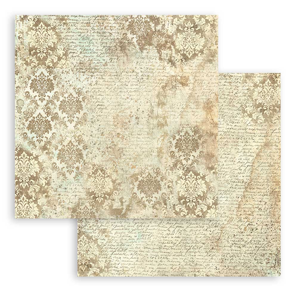 Scrapbookingpapper - Backgrounds - Brocante Antiques - Stamperia - Tidformera