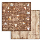 Scrapbookingpapper - Backgrounds - Coffee and Chocolate - Stamperia - Tidformera