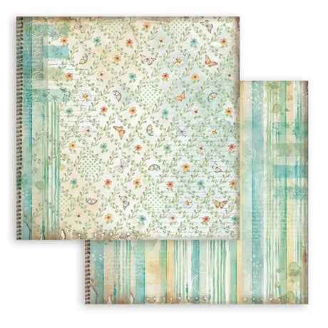 Scrapbookingpapper - Backgrounds - Daisy Art - 6 - Stamperia - Tidformera