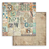 Scrapbookingpapper - Backgrounds - Furry Friends - 2 - Stamperia - Tidformera