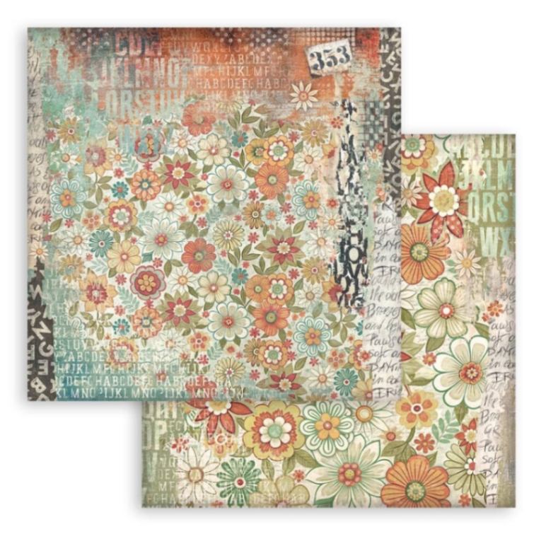 Scrapbookingpapper - Backgrounds - Furry Friends - 5 - Stamperia - Tidformera