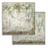 Scrapbookingpapper - Backgrounds - Herbarium Silvae - 2 - Stamperia - Tidformera