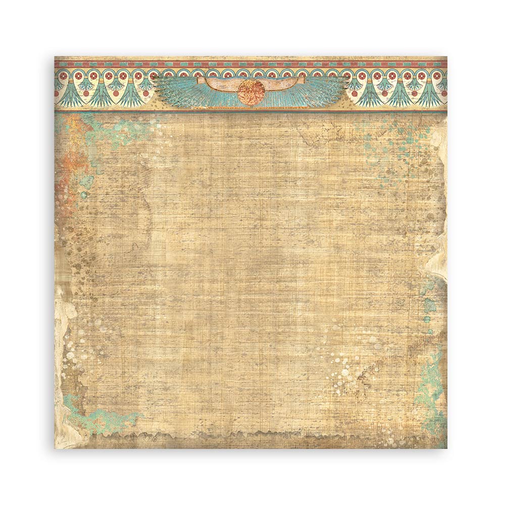 Scrapbookingpapper - Backgrounds - Land of Pharaohs - Stamperia - Tidformera