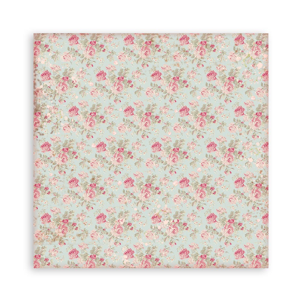 Scrapbookingpapper - Backgrounds - Rose Parfum - Stamperia - Tidformera