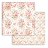 Scrapbookingpapper - Backgrounds - Rose Parfum - Stamperia - Tidformera