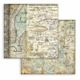 Scrapbookingpapper - Backgrounds - Sir Vagabond Aviator - Stamperia - Tidformera