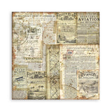 Scrapbookingpapper - Backgrounds - Sir Vagabond Aviator - Stamperia - Tidformera