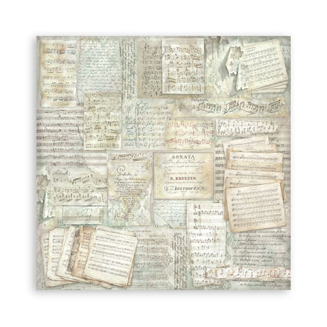 Scrapbookingpapper - Backgrounds - Symphony - 18 - Stamperia - Tidformera