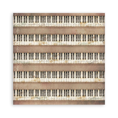 Scrapbookingpapper - Backgrounds - Symphony - 22 - Stamperia - Tidformera