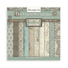 Scrapbookingpapper - Backgrounds - Voyages Fantastiques - 1 - Stamperia - Tidformera