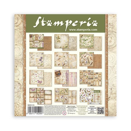 Scrapbookingpapper - Double faced - All Around - 36 - Stamperia - Tidformera