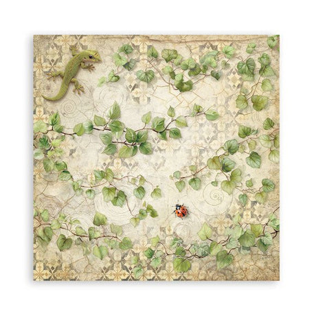 Scrapbookingpapper - Double faced - All Around - 8 - Stamperia - Tidformera