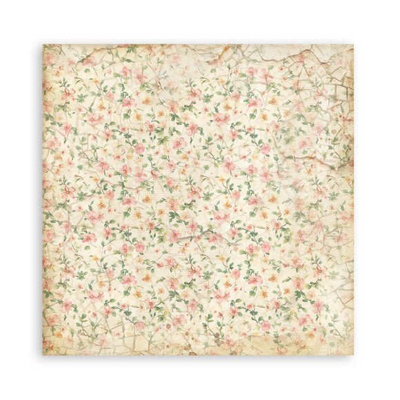 Scrapbookingpapper - Double faced - All Around - 21 - Stamperia - Tidformera