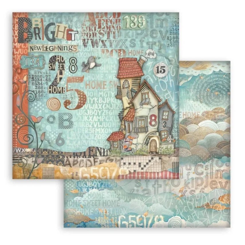 Scrapbookingpapper - Double faced - Furry Friends - 5 - Stamperia - Tidformera